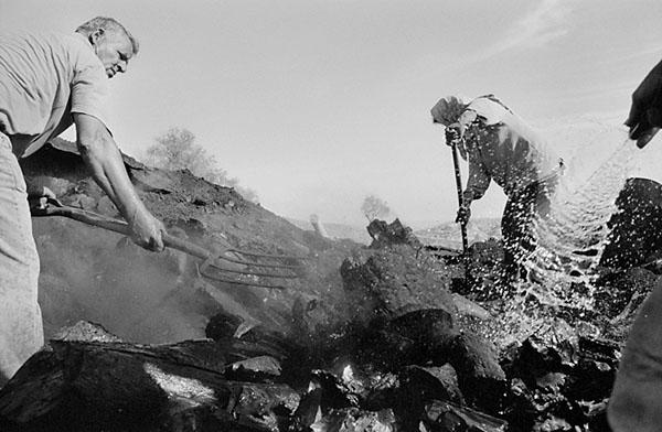 &copy; Thodoris Tzalavras - Charcoal producers in Cyprus